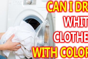 can i dry white clothes with colors