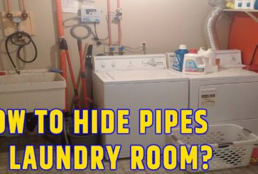 how to hide pipes in laundry room