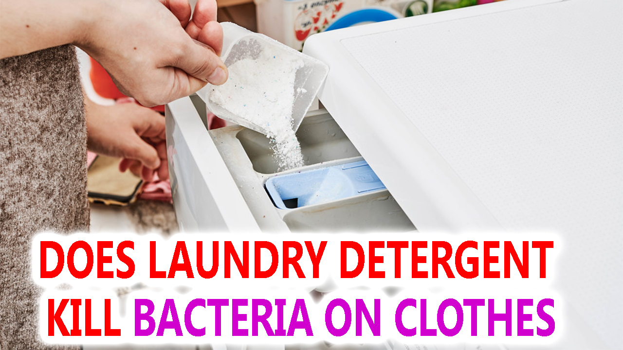 does laundry detergent kill bacteria on clothes